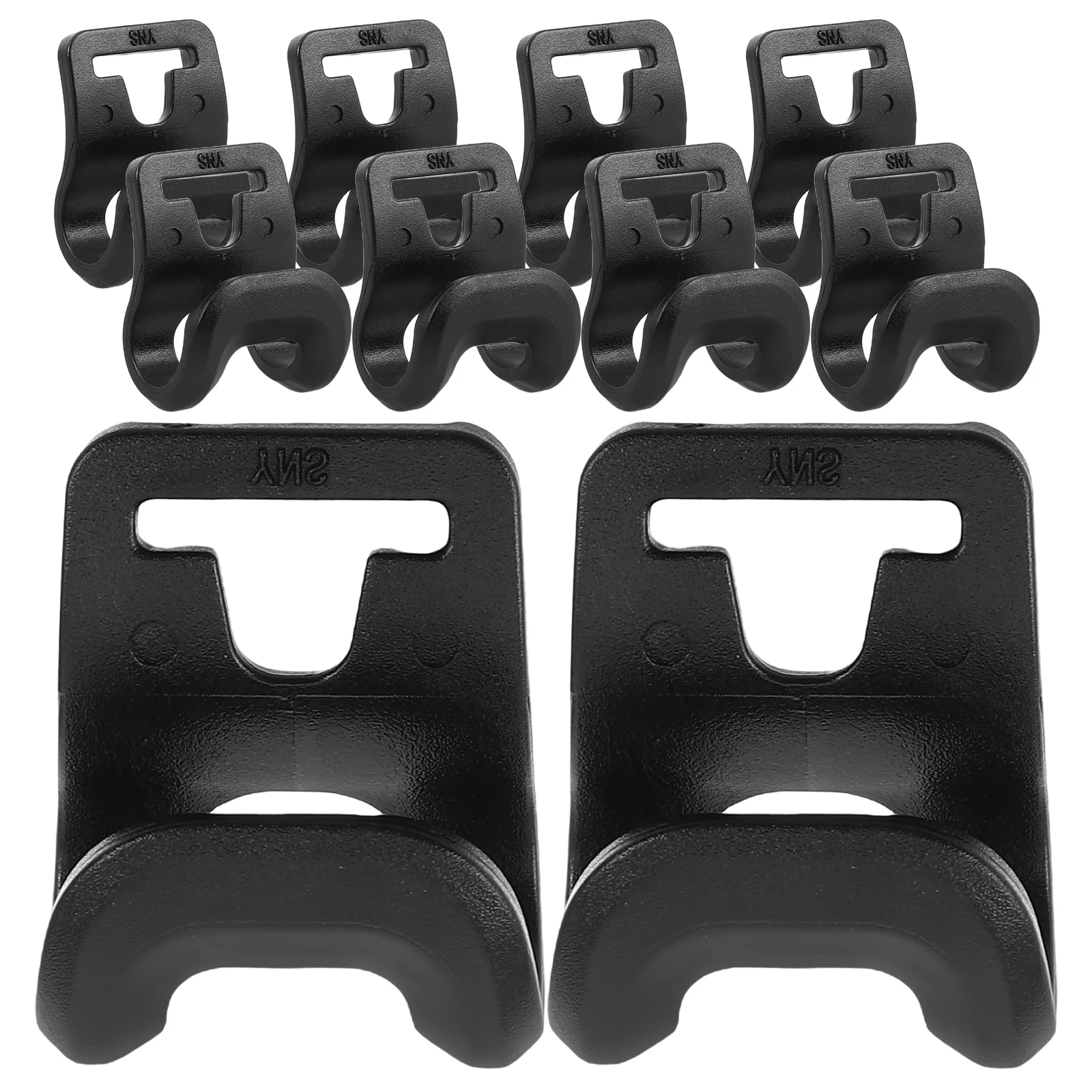 10 قطعة خطافات خيمة بلاستيكية خفيفة الوزن لمعدات التخييم في الهواء الطلق سهلة التركيب موصلات عمود الخيمة ملحقات المخيم