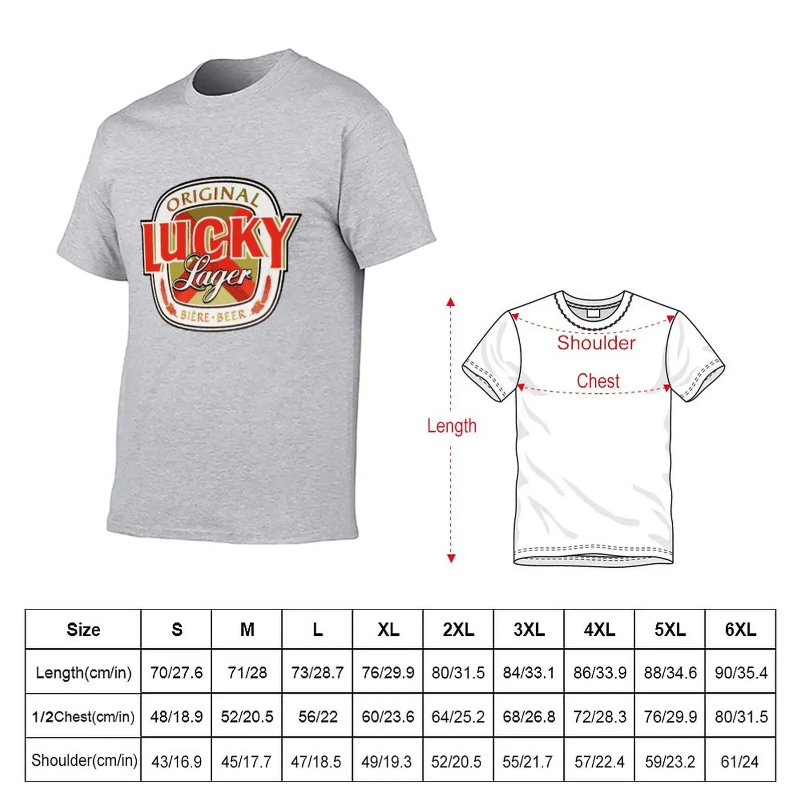 Lucky-Lager-San-Francisco-Beer T-Shirt blanks sports fans plain black t shirts men