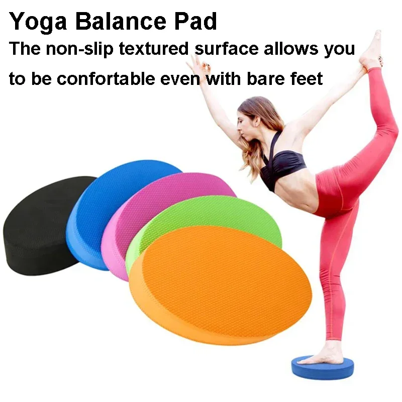 35*40cm TPE Yoga Mat Soft Balance Pad Waterproof Cushion Trainer Gym Pilates Block Fitness Knee Pad 5cm Thickened Balance Board