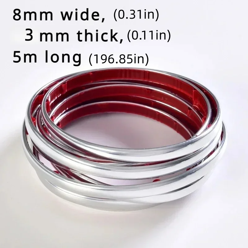1pc 5m Art 3d Peel and Stick Tile Edge Trim, Backsplash Corner Decor