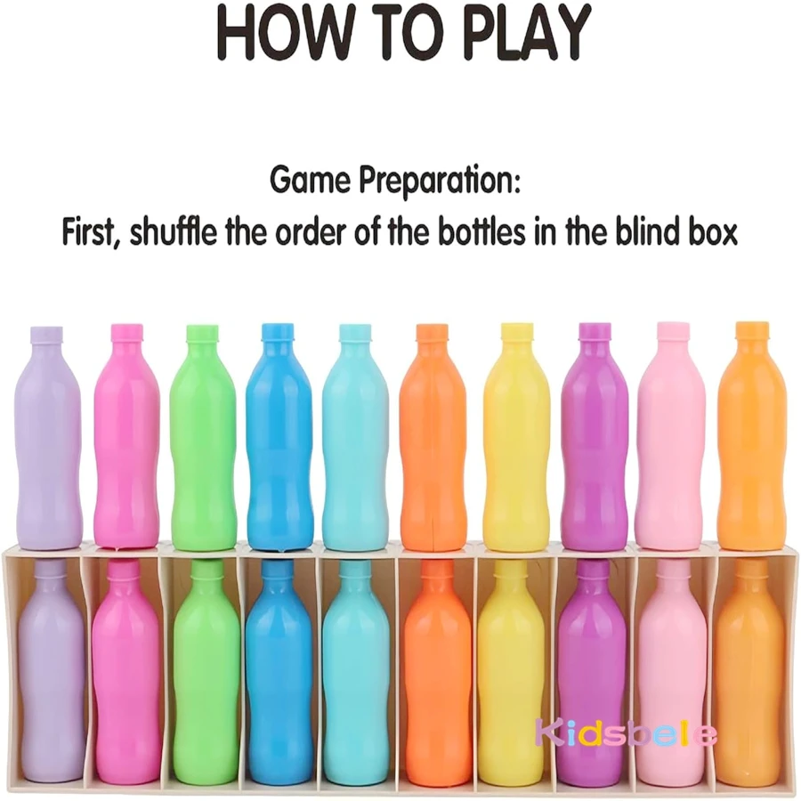 Giocattolo per abbinamento colori per bambini Montessori Pensiero logico Cognizione del colore interattivo Giocattolo sensoriale Famiglia Festa di Natale Gioco di indovinare