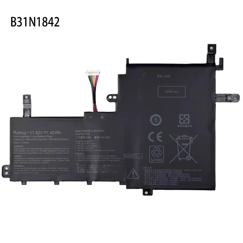 NEW B31N1842 11.52V 3653mAh Laptop Battery For ASUS VivoBook15 F513EA K513E KM513UA S531F S533UA X513EA X531FA X531FL M513IA