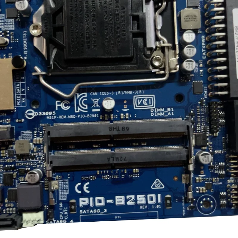 For ASUS PIO-B250i Motherboard B250 32G LGA1151 DDR4 Thin-mini-ITX Mainboard 100% Tested Fully Work be shipp quickly DH