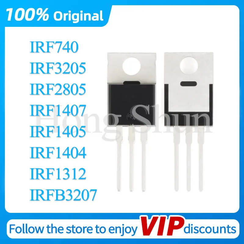 IRFB3207PBF IRF3205 IRF2805 IRF1407 IRF1405 IRF1404 IRF1312 IRF740 brand new black casing