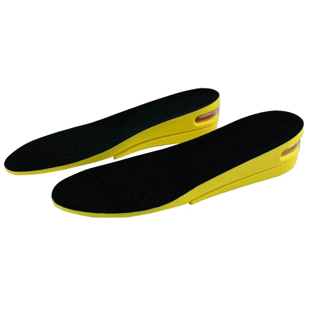 1Pair Premium Invisible Height Increase Inserts PU Breathable Odorless Heel Lift Insoles for All Shoes Sneakers Boots Confidence