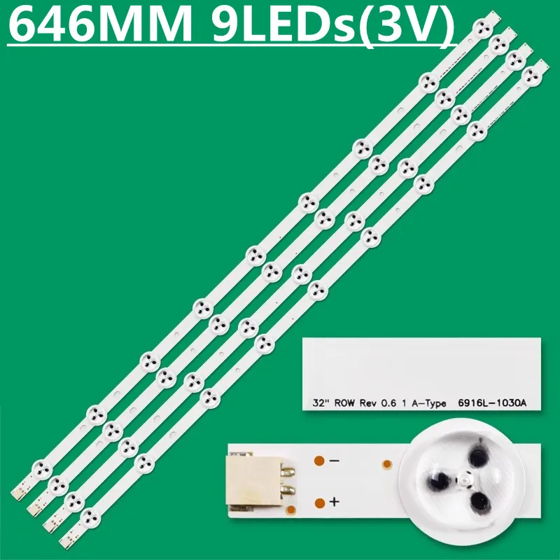 

LED Backlight Strip 9lamps For 32LS3150 32LS3110 32PFL3507 32PHG4900 LE32D1352 LE32H1461 32"ROW Rev 0.6 6916L-1030A 6916L-1031A