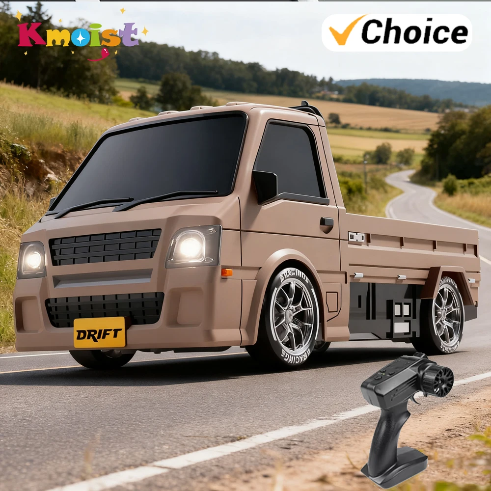 

1/24 Радиоуправляемый дрифтовый автомобиль 2,4G Маленькая модель грузовика с дистанционным управлением и подсветкой 4WD Гоночные внедорожные машинки Игрушки для мальчиков Дети Рождественские подарки