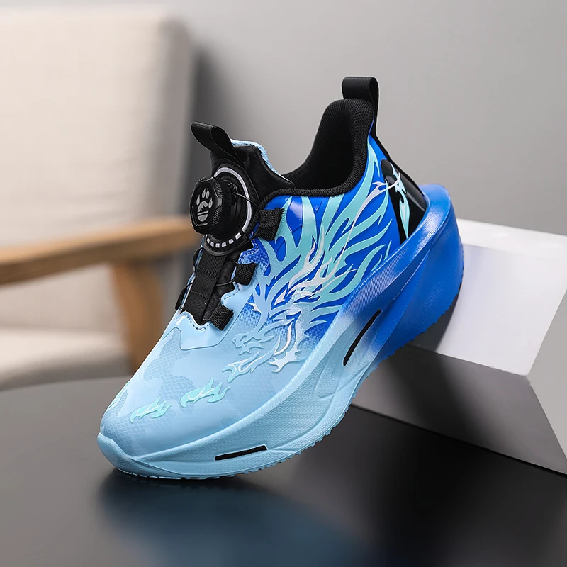 

Children Basketball Shoes Non-slip Breathable Sports Training Shoes Waterproof Sneakers Boys Girls Outdoor Lace-up Running Shoes