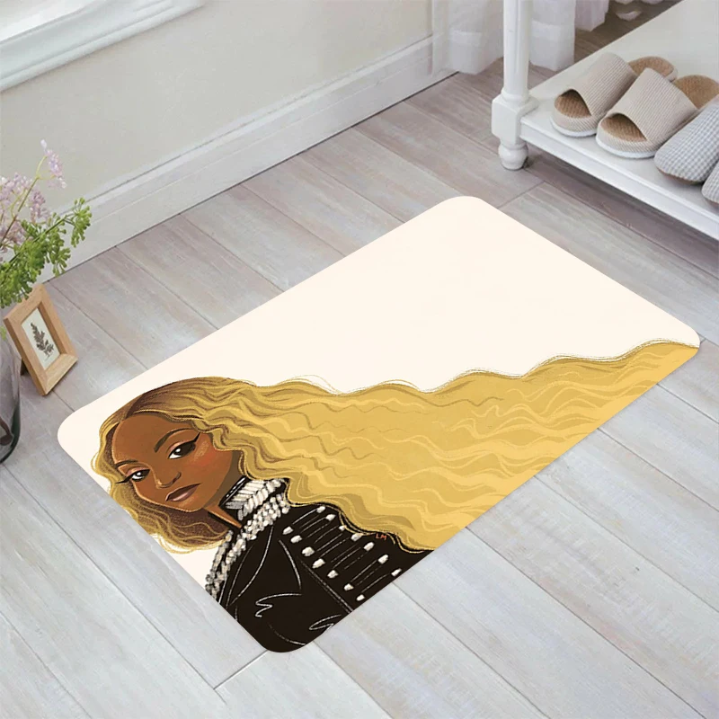 Hot Singer Beyonce Renaissance Floor Mat Room Mats Carpet Entrance of House Kitchen Rug Rugs Balcony Home Carpets Foot Door Bath