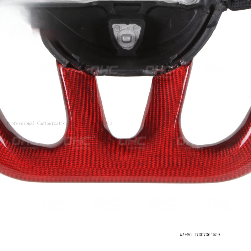 Suitable for Dodge perforated leather carbon fiber car steering wheel modification for racing