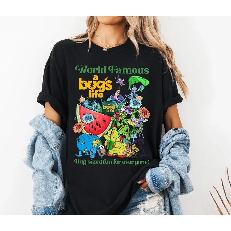 

Футболка с групповой фотографией Disney Pixar «Жизнь жуков» Рубашка «Жизнь жуков» Disney California Adventure Park, World Animal Kingdom Disney