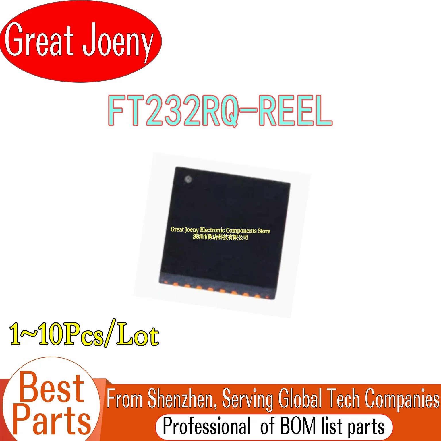 (1-10 Piece)100% New FT232RQ FT232RQ-REEL FT232 IC Chipset QFN-32 Bulk Best Price