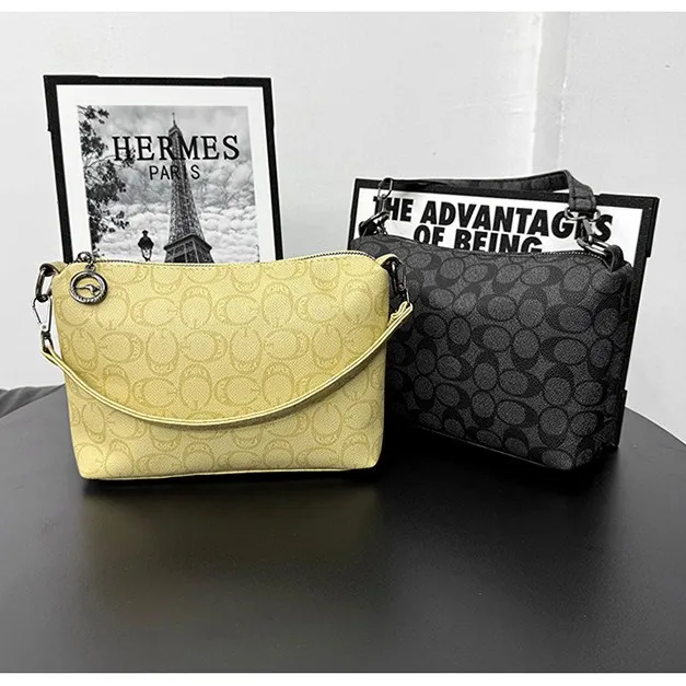 

2025 New Luxury Bucket Square Bag - Retro Print, Versatile, Crossbody/Shoulder for Women
