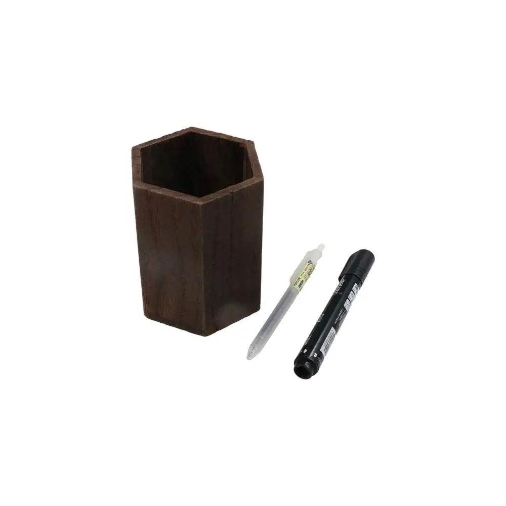 Desktop Storage Wooden Pen Holders Multifunctional Large Capacity Desktop Organizer INS Style Wooden Pen Holder Box Sundries