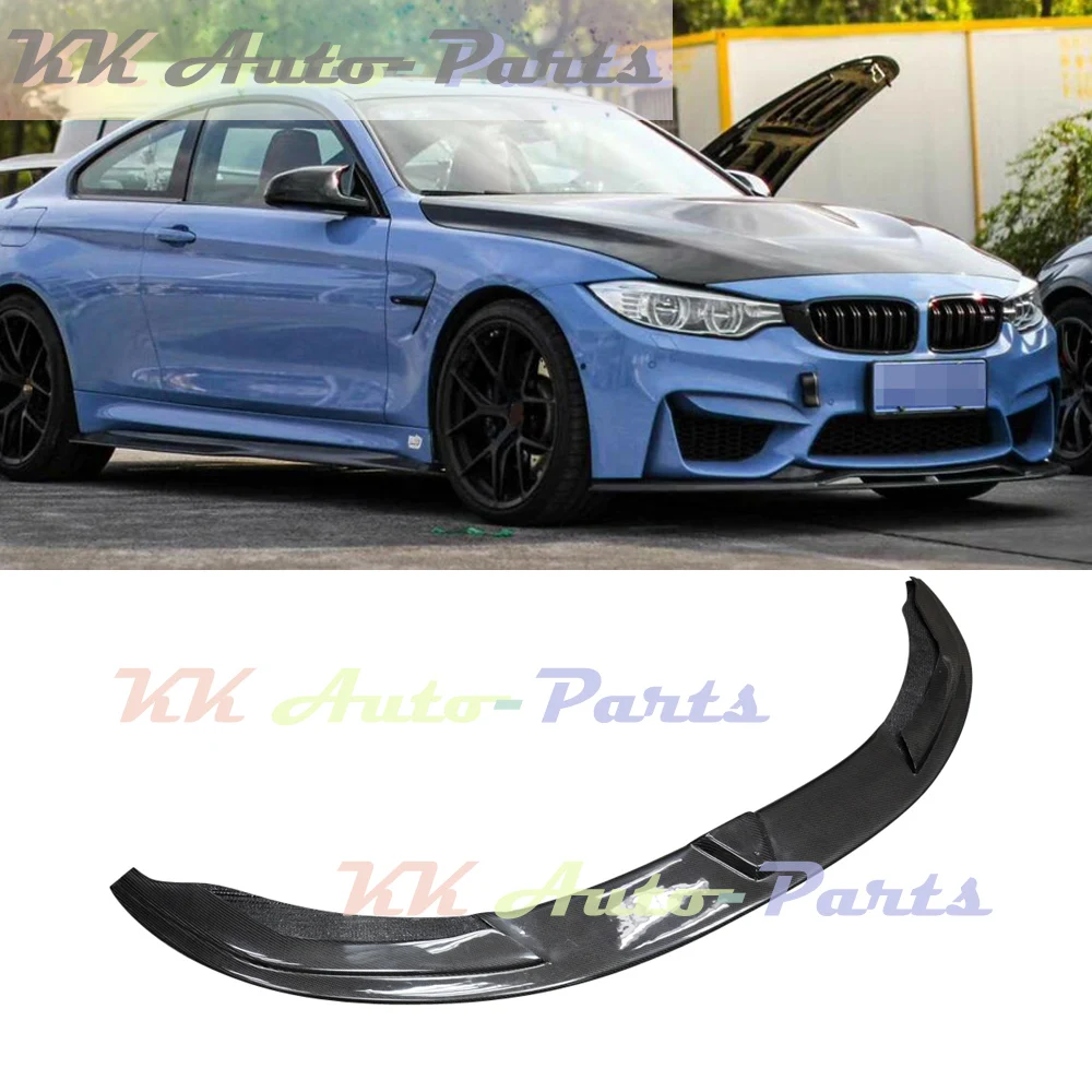 Carbon Fiber Front Spoiler Bumper Lower Lip Splitters For BMW M3 M4 F80 F82 F83 Sedan Coupe 2014 UP