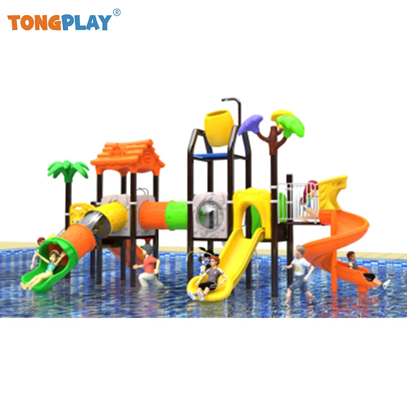 Factory Hot Selling Water Playground Equipment Outdoor Water Park Equipment Fiberglass Plastic Kids Slide