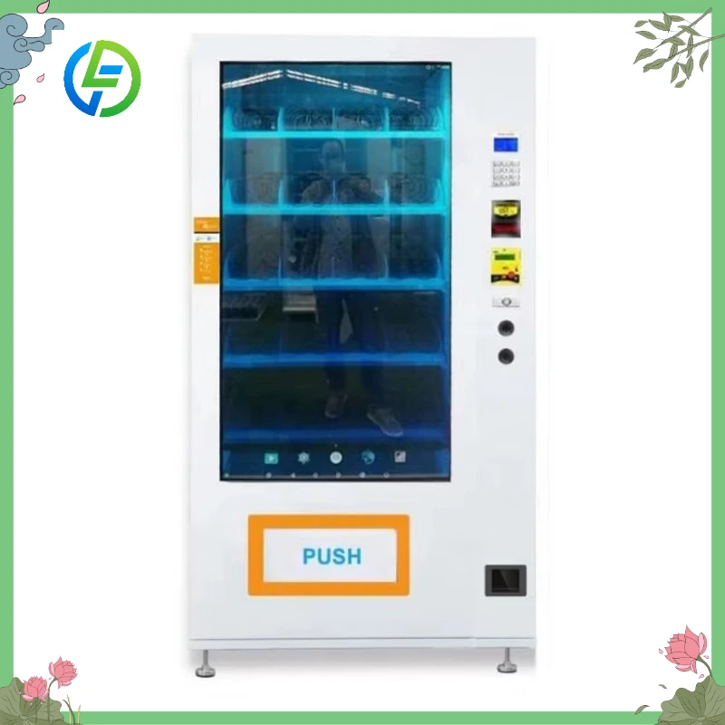 Customized 24/7 Safe Lock Food Vending Machine Automatic Snack Dispenser Anti Theft System Reliable For Public Commercial Space