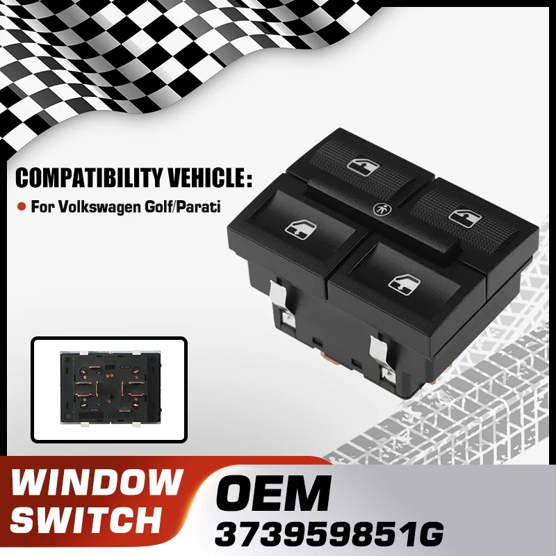 

373959851G Driver Side Master Window Controller Lifter Switch Button For Volkswagen Golf/Parati 5W0959851 8 Pins Car accessories