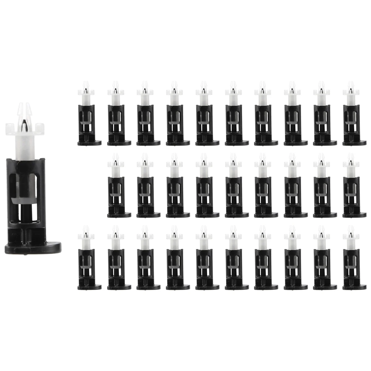 พลาสติกสีดํา สีขาว ขายึดสําหรับระบายความร้อน Intel CPU 30 ชิ้น