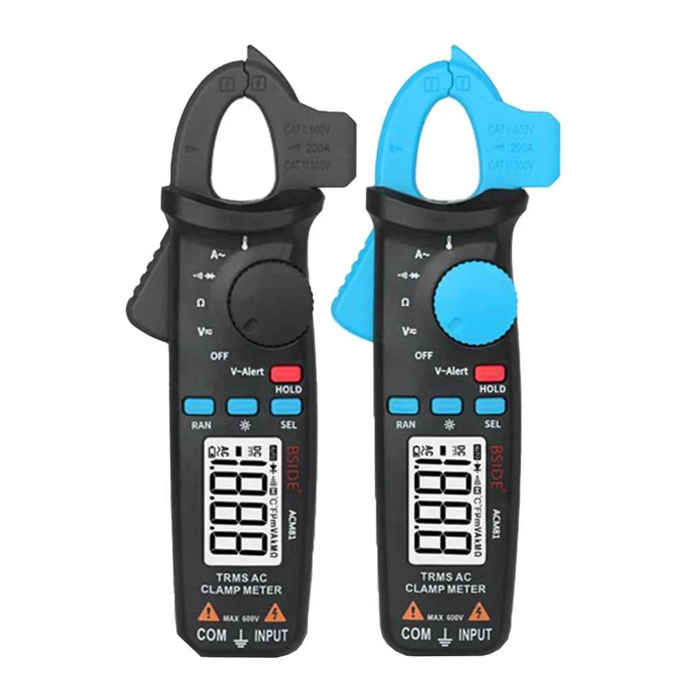 

BSIDE ACM81 Digital Clamp Meter True RMS DC AC Multimeter Ohm Diode NCV Tester 2000 Count Non-contact Voltage Detection