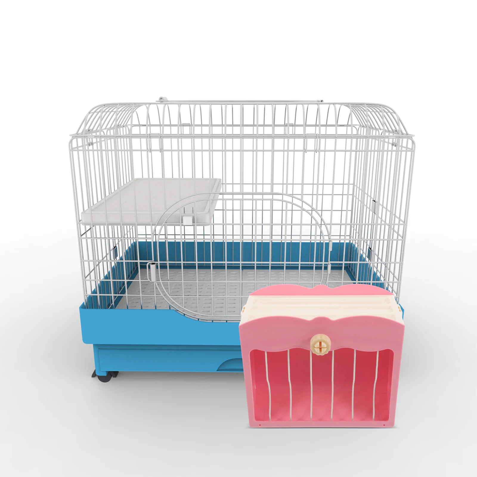 

Plastic Hanging Rabbit Feeder Hay Dispenser Cage Rack Small Animal Food Container Pet Supply Holder for Guinea Pig Hamster