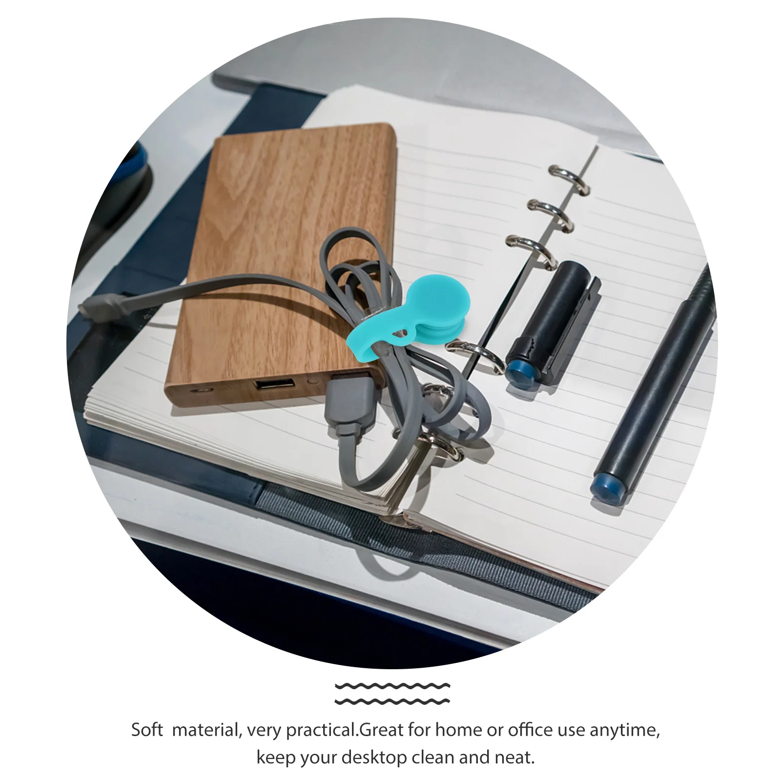 

6pcs Silicone Winder For Headphone Wire Organizer Magnet Holder Usb Cord Storage Clip Desktop Tidy Headphone Wire Holder Tool