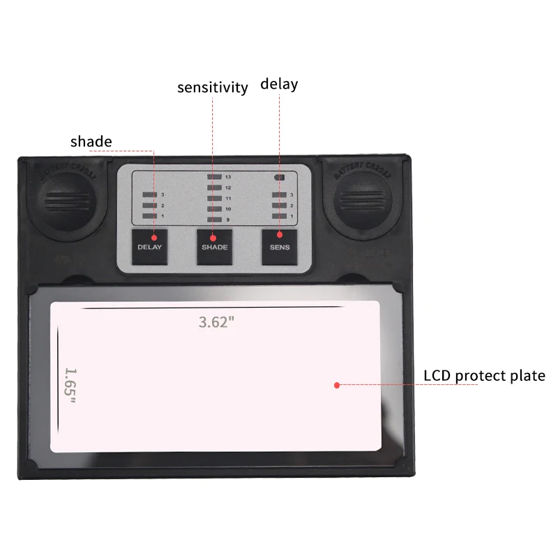 Samrt Solar LI battery Automatic Darkening TIG MIG MMA MAG Electric True color Welding Filter/Mask Lens for Welding Machine