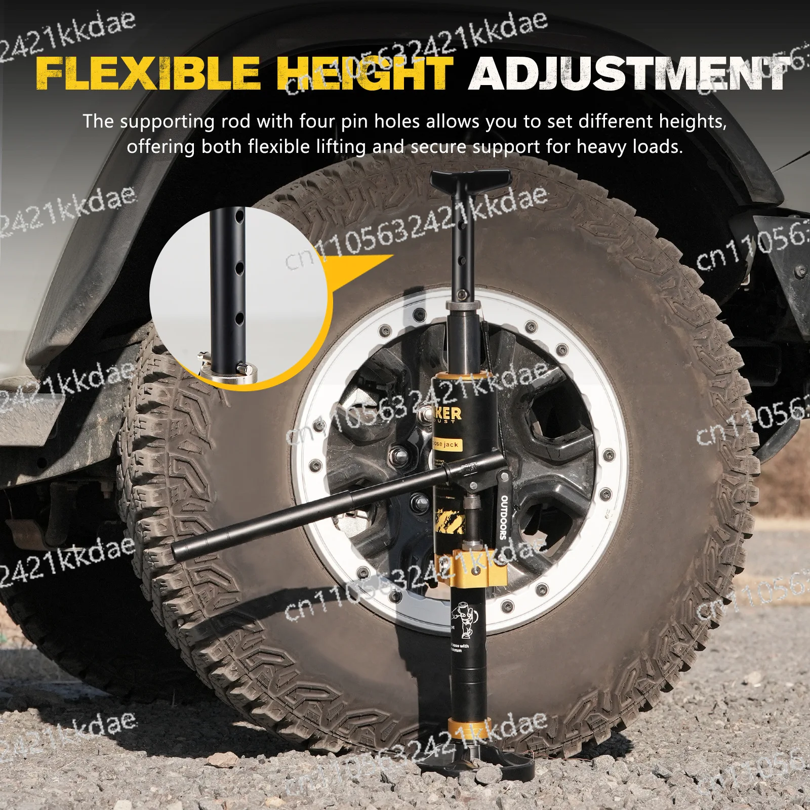 

Портативный гидравлический домкрат для внедорожников и фермерских машин, грузоподъемность до 8 тон