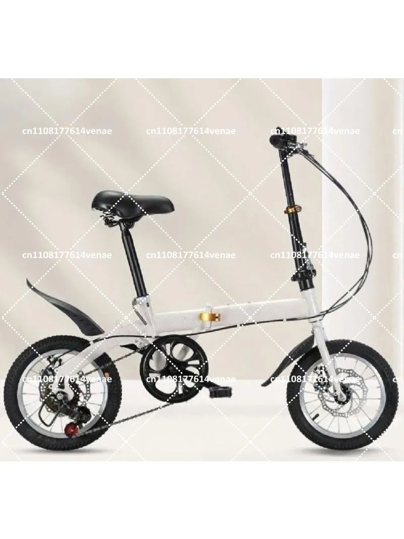 Folding Ultra-Light Small Pedal 12 14 16 Inch Bicycle for Kids Adults Portable City Commuter