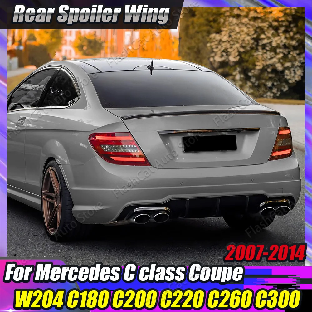 

Комплект автомобильного хвостового крыла C204 для Mercedes Benz C204 C Coupe C180 C200 C220 C260 C300 2-дверный AMG 2011-2014, задний спойлер, задняя губа багажника