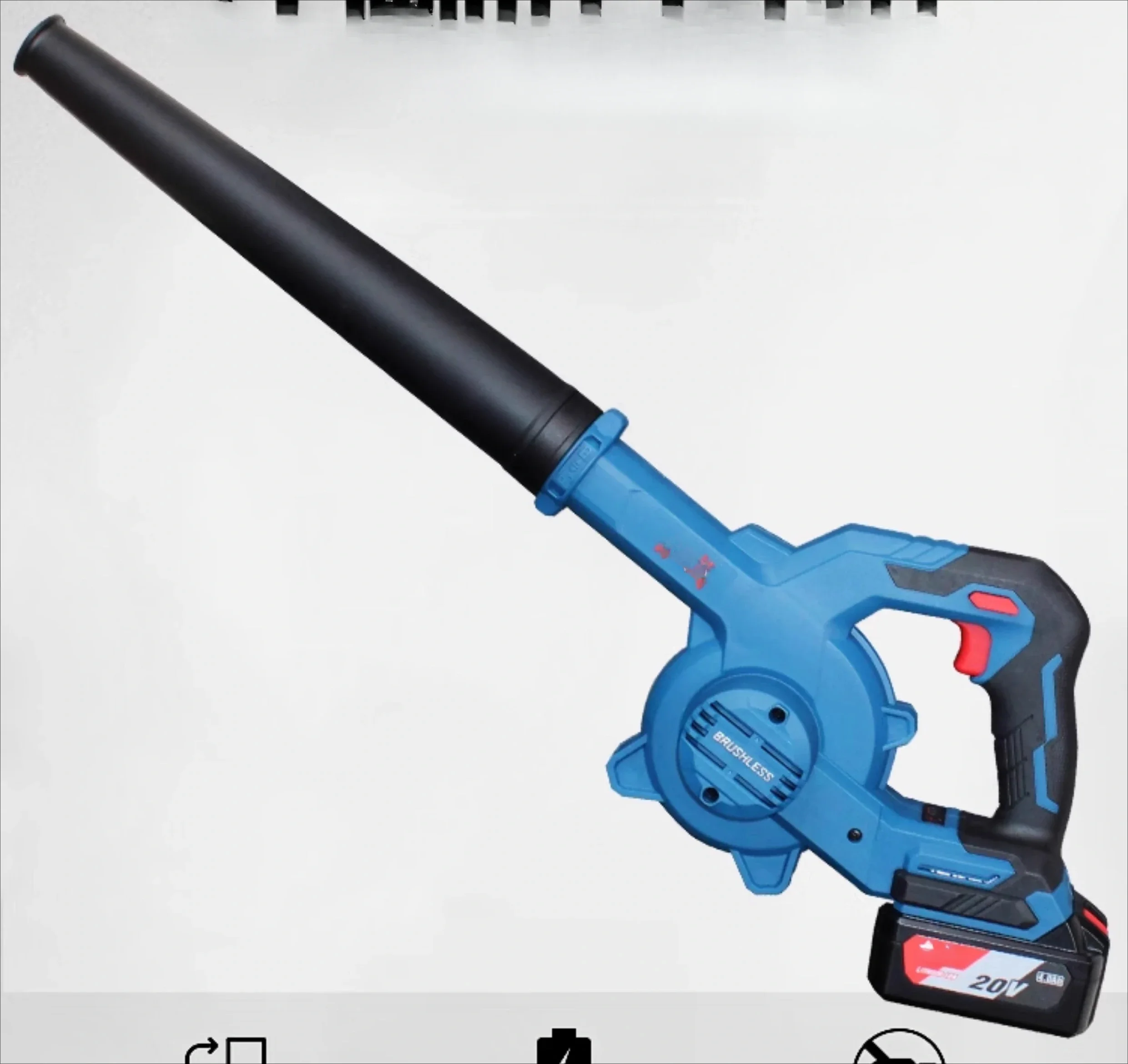 Wiederaufladbarer Haartrockner mit Lithiumbatterie, leistungsstarker industrieller Staubsammler für kleine Autos, Rußblasen, Haushalt