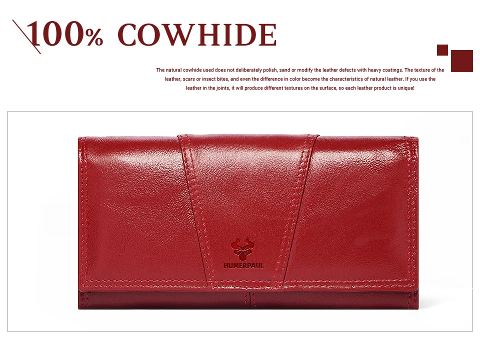 KAVIS 100% Echtes Leder Frauen Geldbörsen Lange Mit Handy Halter Weibliche Handliche Brieftasche Für Mädchen Dame Geld Tasche – Detail 11