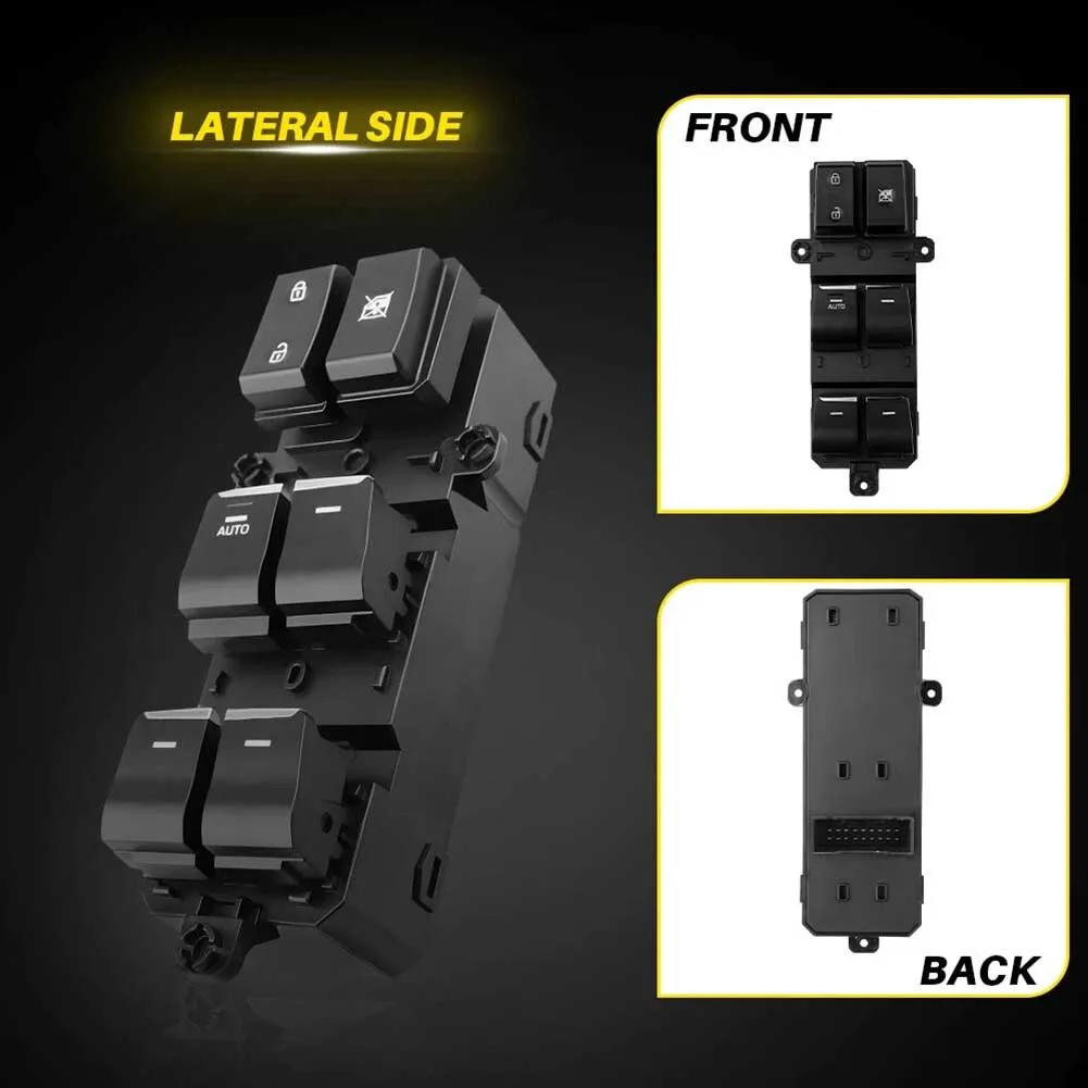 Left Hand Driver Master Power Window Switch 93571D3000 for Hyundai For TUCSON 2016 to 2021 Compatible Aftermarket Part