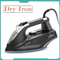 Moosoo Sg-8005-1 1800W Steam Iron, 470ml Water Tank, 4 Temperature Settings, Auto-Clean & Anti-Drip, Fast Heating
