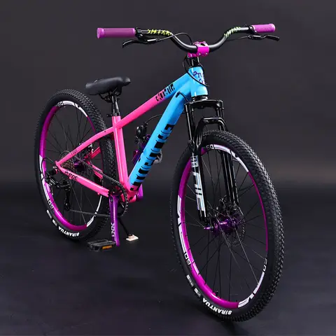 8 Speed 26 Inch High Carbon Steel Frame Mountain Bike Bicycle Adult Off-road Bicycle Road Cycling  Commuter Bike Fat Tire