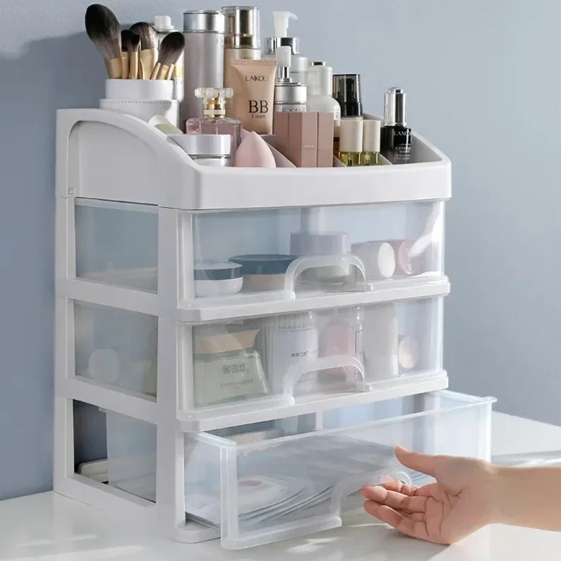 Pop Make Up Case Jewelry Container Box Makeup Organizer Drawers Plastic Cosmetic Storage Box Makeup Brush Holder Organizers