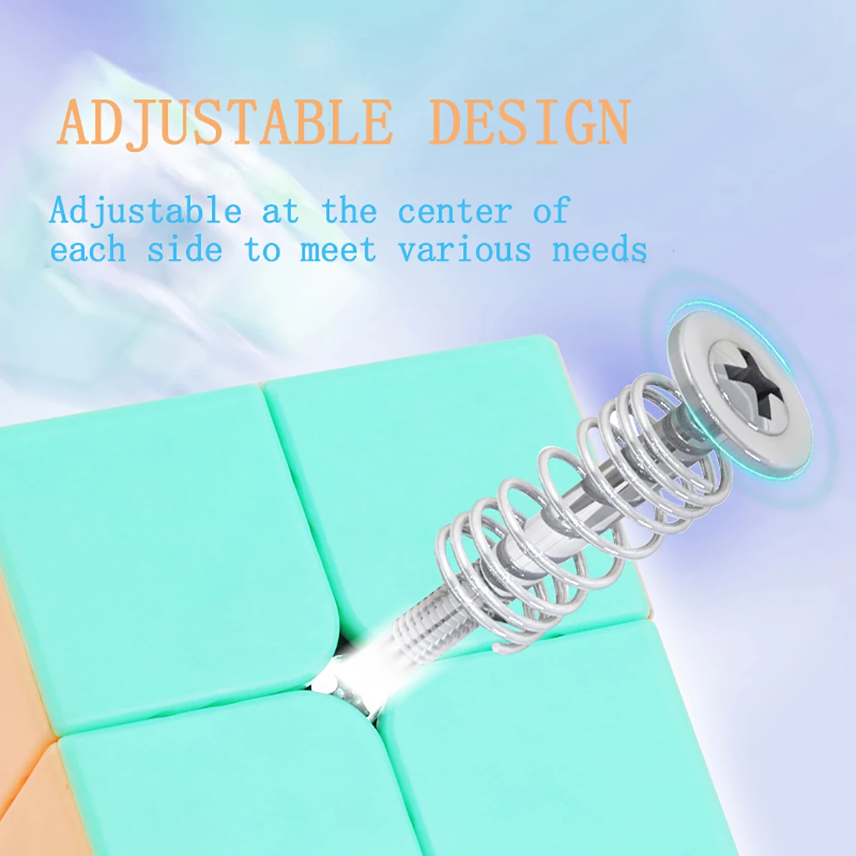 Szybka Kostka Magiczna 2x2x2 Macaron, układanka antystresowa, profesjonalna, płynna, szybka gra, zabawka dla dzieci, prezent