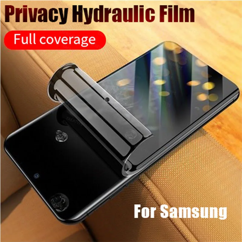 Protector de pantalla de película de hidrogel de privacidad para Samsung S9 S7 S6 Edge S7 Edge S6 Edge Plus S8