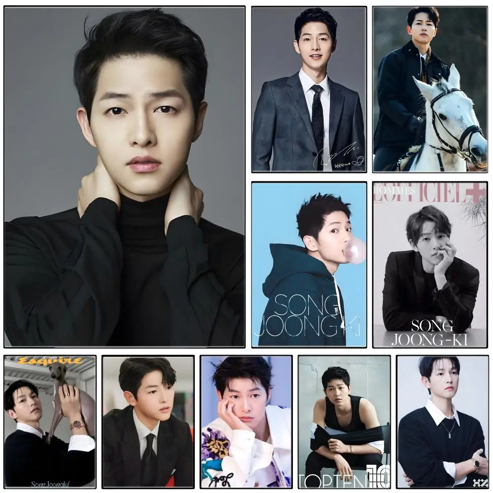 Drama Movie Actor S-Song Joong ki Poster  Self-adhesive Art Waterproof Paper Sticker Coffee House Bar Room Wall Decor