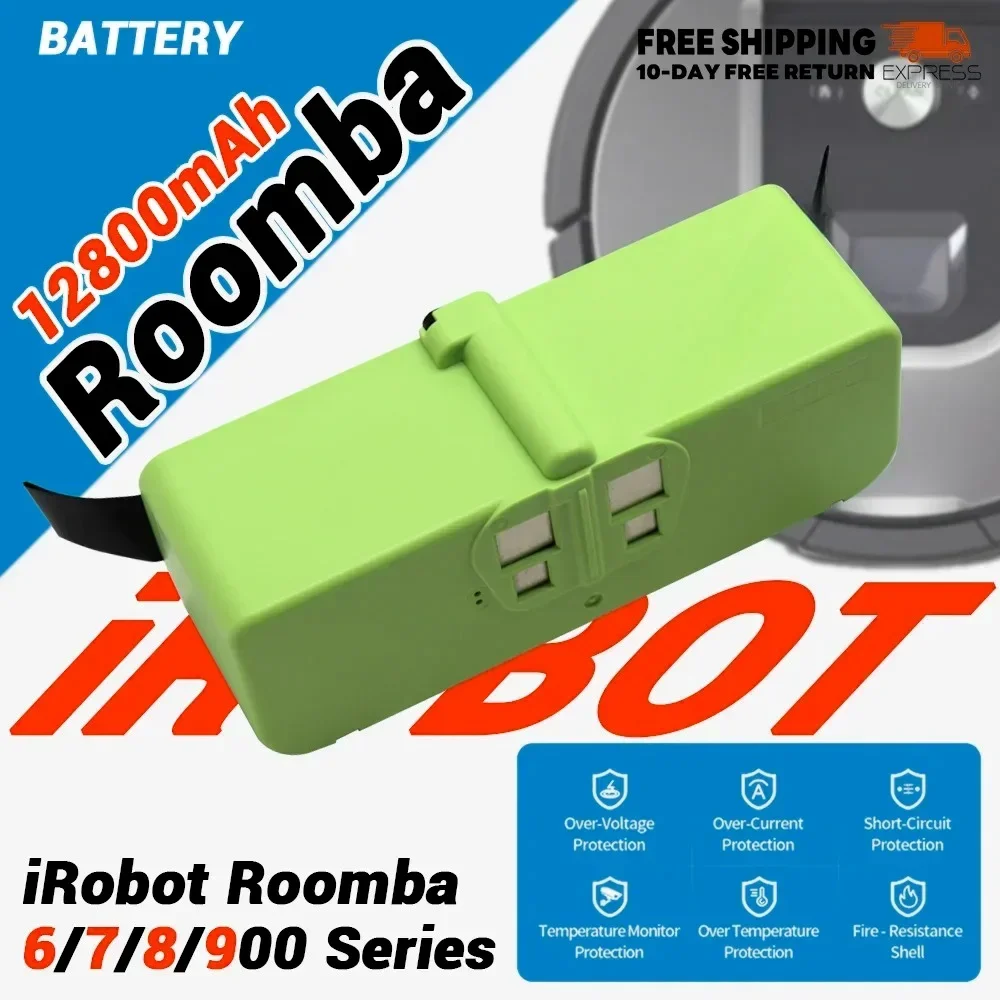 

For iRobot Roomba Cleaner 900 800 700 600 Series 960 980 981 965 895 890 860 695 692 690 680 675 14.4V 12800mAh Li Ion Battery