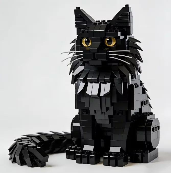 

Building Blocks 100-300pcs Cat Themed Building Blocks for Kids DIY Assembly Model Toy Kit Unisex Colorful