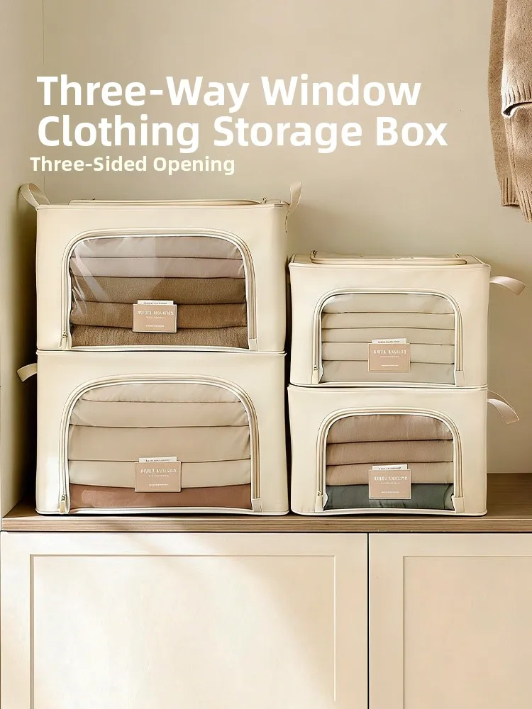 

Modern Housewife Large Capacity Clothing Storage Box Home Use Clothes Quilt Folding Organizer Bag Wardrobe Storage Box