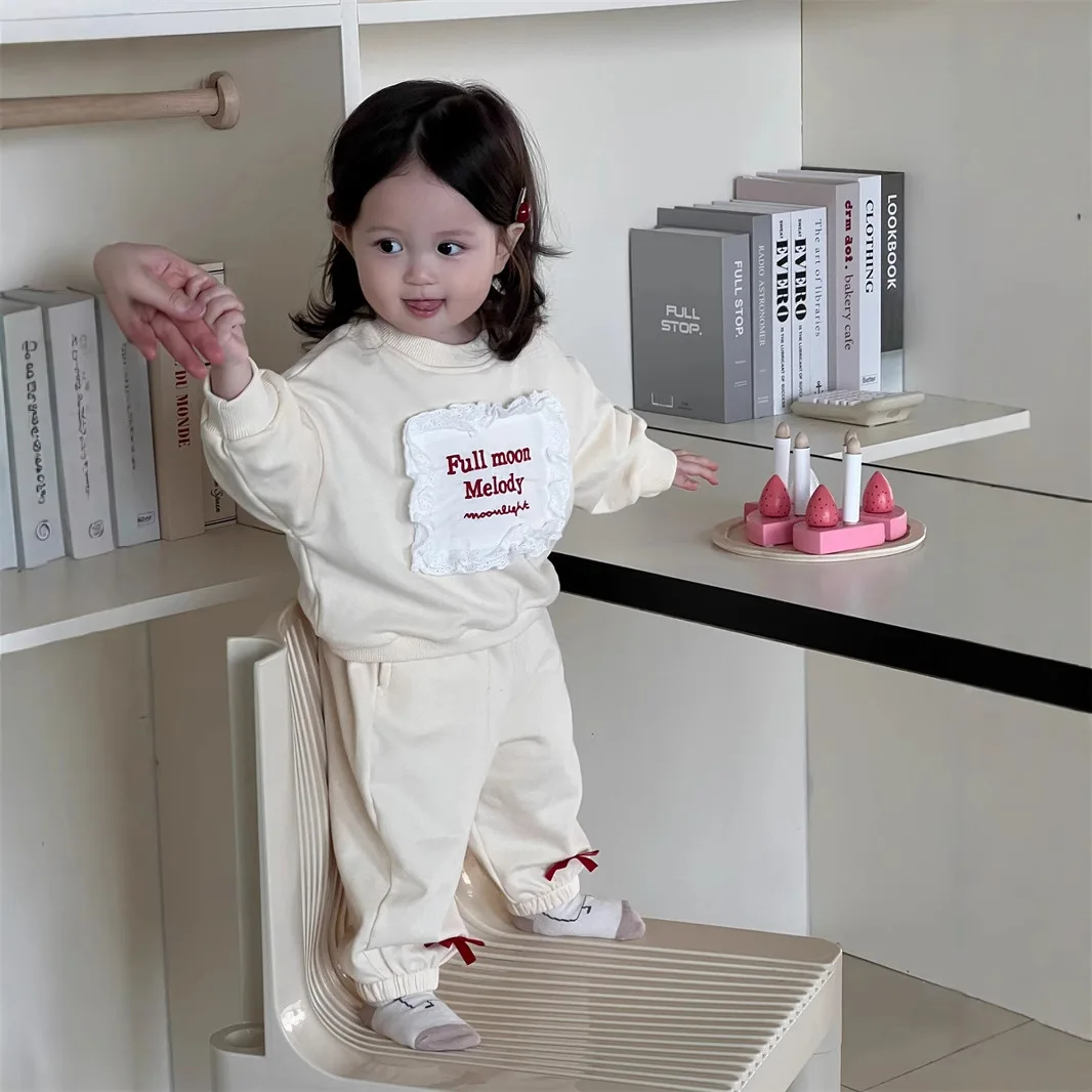 

Sweatshirt Pants Two Piece Set Cute Fashionable Sweet Spring and Autumn New Collection 2025 All-match Korean Fashion Hoodie Set