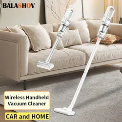 6500pa Wireless Vacuum Cleaner Portable Cleaning Machine Handheld High Power Dry Wet Button Vacuum Cleaner For Home