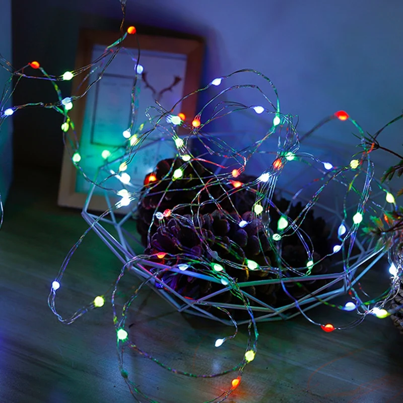 Alternating Light Chains 200 Leds Copper Wire RGB Decorative Lamp Remote Control Timing Waterproof Flashing Lights 20 M