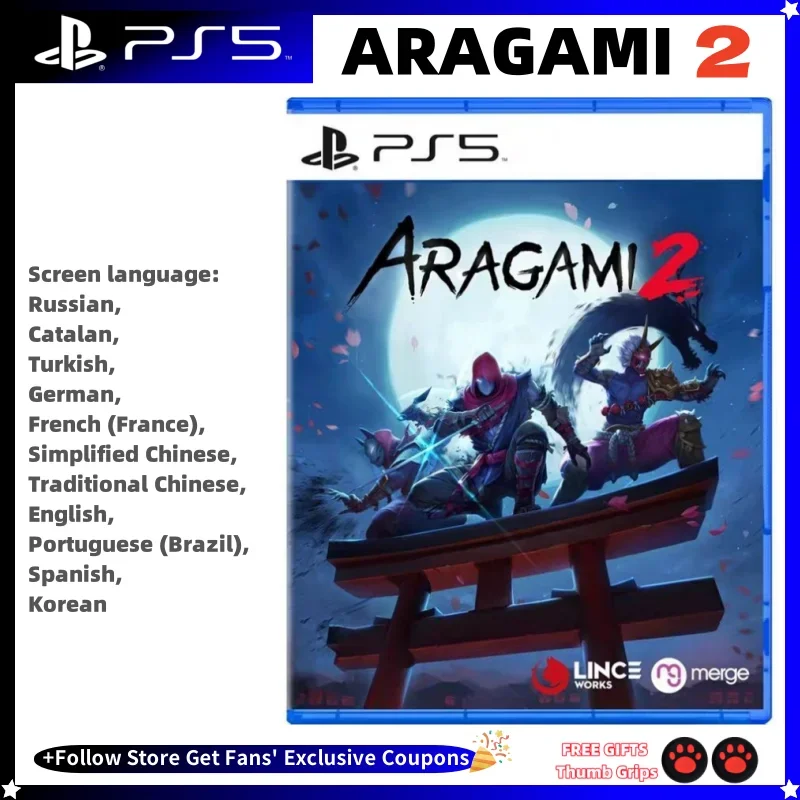 

Sony Playstatio5 PS5 Genuine New Game CD Aragami 2 Playstation5 Game Card SONY Ps5 Games Aragami 2