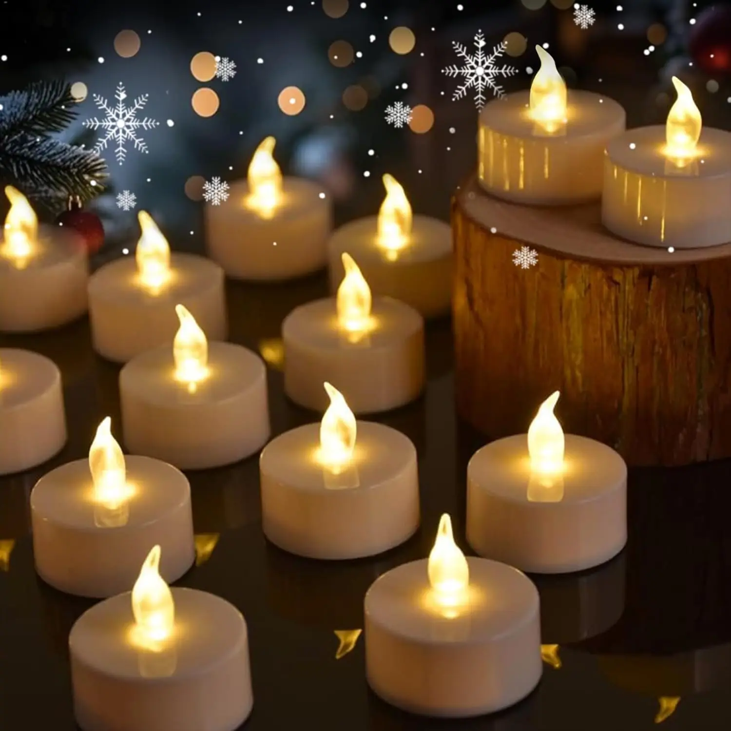 1Pcs Flameless LED Tealight Tea Candle Wedding Light Romantic Candle Light Ornament For Birthday Party Wedding Home Decoration