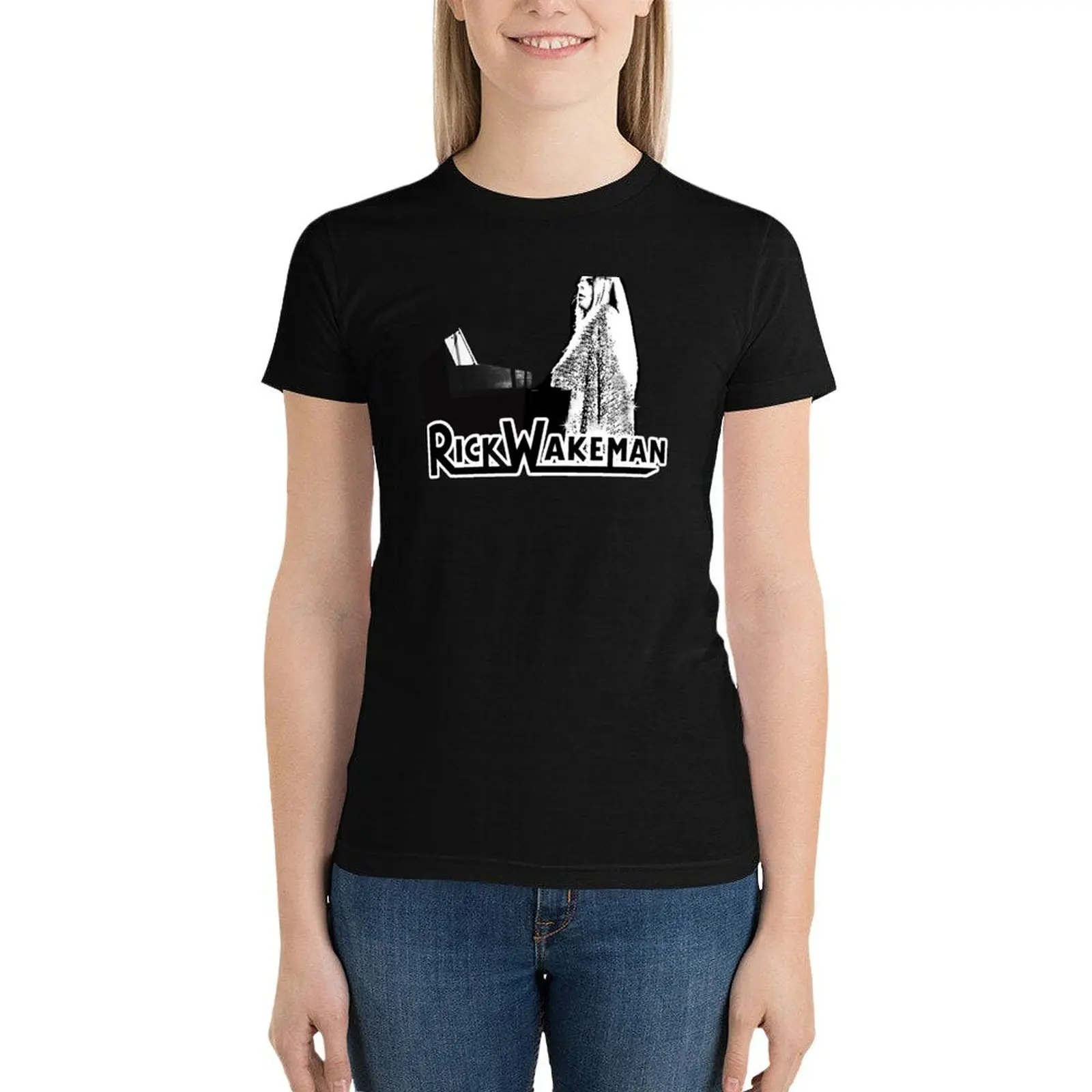 

Rick Wakeman T-Shirt shirts graphic tees Aesthetic clothing t-shirt dress for Women plus size sexy