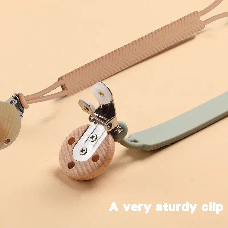 1/9PCS Baby Pacifier Teether Anti Drop Chain Rope Food Grade Silicone One Pacifier Chain Pendant image 4