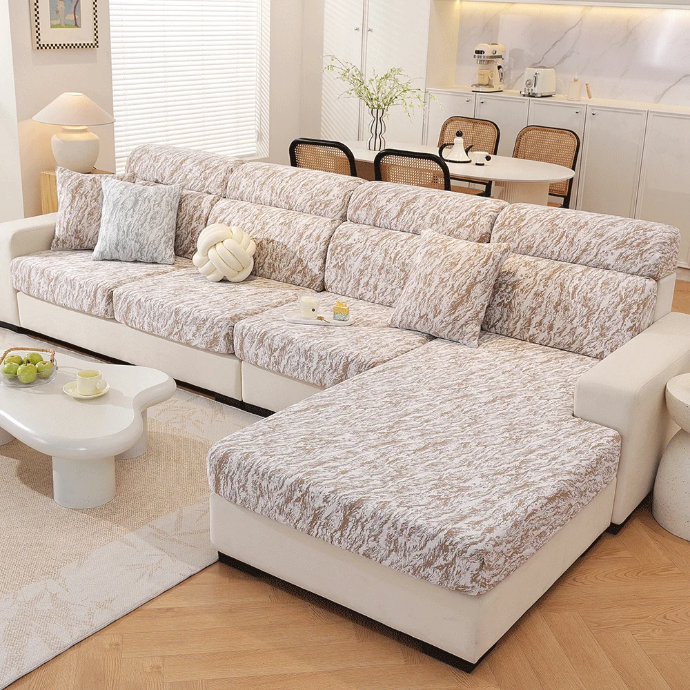 Elastic Sofa Cover, Removable and Machine-Washable Protective Cover for Living Room Sofa, Sofa Cushion Cover
